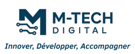 M-TECH DIGITAL Logo with Slogan