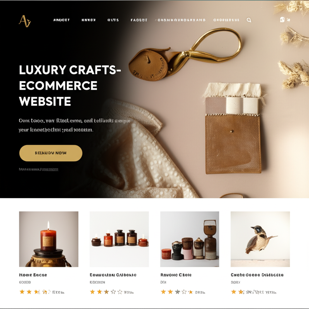 Site E-commerce pour Artisanat de Luxe